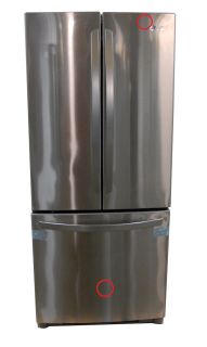 LG 19.7 Cu.Ft. French Door Refrigerator 30 in Width Stainless Steel