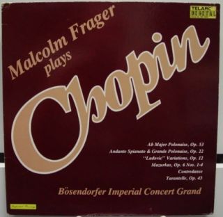 Malcolm Frager Chopin LP VG DG 10040 Vinyl Telarc Audiophile German
