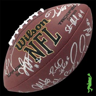 2012 seattle seahawks team signed wilson nfl football 22 autographs