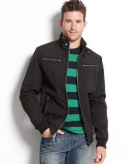 Buffalo David Bitton Jacket, Tech Dobby Moto Jacket   Mens Coats