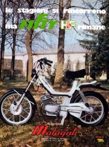 1977 Malaguti Fifty HF Scooter Original RARE Italian Color Ad