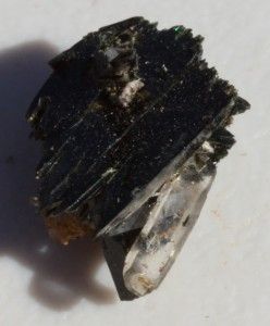 Very Nice RARE Aegerine MT Malosa Smokey Quartz Crystal Cluster