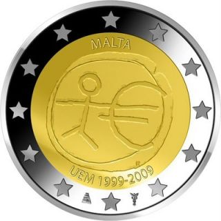 Malta 2009 2 Euro Commemorative Coin Emu UNC