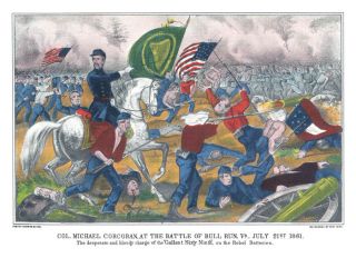 Civil War Battle of Manassas 69th Irish Brigade Print