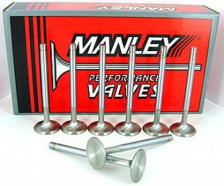 11537 8 Manley Severe Duty Exhaust Valves 1 625 100 Long SB Chevy 350