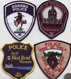 Wisconsin Police Department Patch West Bend Wis Lighthouse Officer