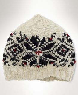 Polo Ralph Lauren Hat, Classic Wool Snowflake Print Hat