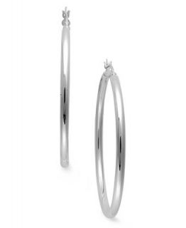Giani Bernini Sterling Silver Earrings, Tube Hoop Earrings