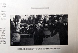 Hitler Presents Car to Mannerheim.