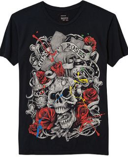 RIFF Shirt, Guns N Roses Skull and Rose T Shirt   Mens T Shirts   