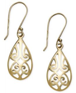 Giani Bernini 24k Gold Over Sterling Silver Earings, Double Teardrop