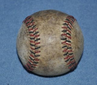 Vintage Red Black Stitched Baseball Old Poss National League