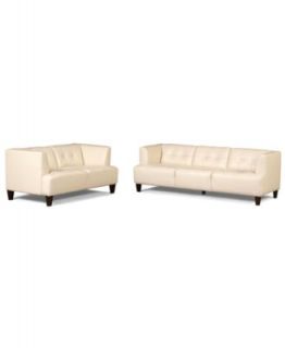 Alessia Leather Sofas, 2 Piece Set (Sofa and Chair)   furniture   
