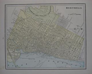 1899 Maps Montreal Québec Halifax Dartmouth Canada