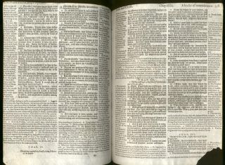 Black Letter Bible Leaves Complete Book of Malachi Woodcut