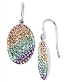 Kaleidoscope Sterling Silver Earrings, Pastel Fade Crystal Earrings