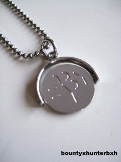 Marc Jacobs Silver I Love You Spin Charm Necklace New