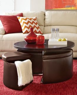 Neptune Coffee Table with Storage Ottomans