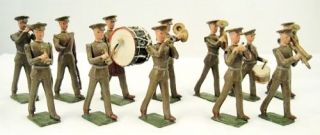 Post War Britains 1301 Lead Toy Soldier U s Army Marching Band