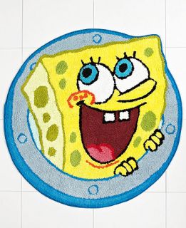 Nickelodeon Bath Rugs, Spongebob Set Sail 27 Round Bath Rug   Bath