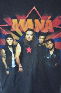Mana Concert Tour XL T Shirt 2002 Black Revolucion de Amor Spanish