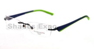 New Marchon Eyeglasses RX Mr 820 79 Blue Airlock 2 217