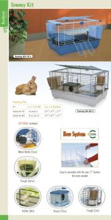 Marchioro USA Tommy 82C Rabbit Guinea Pig Cage Kit New 32x20x17