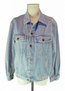 Guess Georges Marciano Classic Unisex Denim Jean Jacket L USA