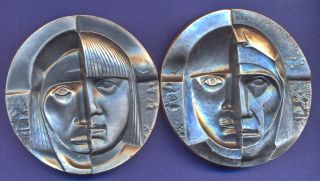 Part Medal 1976 Carl Gustav Mannerheim Silver by Kauko Rasanen D218