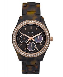 Fossil Watch, Womens Tortoise Acrylic Bracelet 31mm ES2923