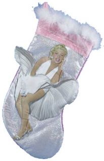 Marilyn Monroe Silver and Pink Christmas Stocking