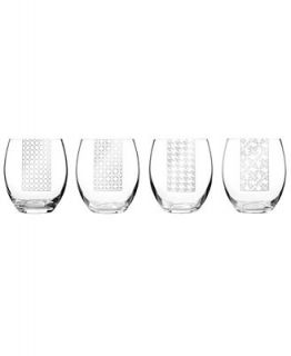 Luigi Bormioli Glassware, Set of 4 Social Ave Stemless Wine Glasses