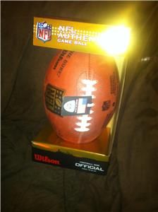 Wilson NFL Authentic Game Ball Official Football Roger Goodell The