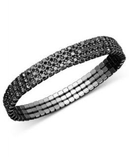 Alfani Bracelet, Hematite Tone Shot Bead Stretch   Fashion Jewelry