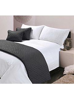 Hotel Collection White Pintuck king duvet cover set   