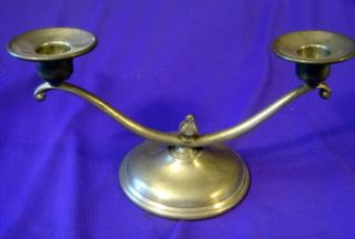 Marion Pewter Double Candle Holder