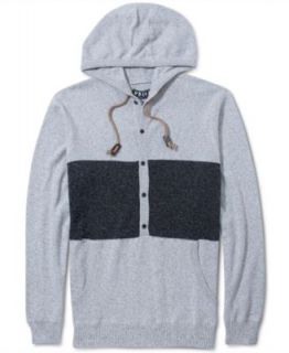Volcom Hooded Sweater, Undertone Hood Button Front Sweater