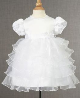 Lauren Madison Baby Dress, Baby Girls Tiered Ruffle Christening Dress