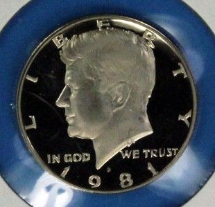 1981 s DCAM Proof Kennedy s Is Clear US Coin 50c Direct Proof Set