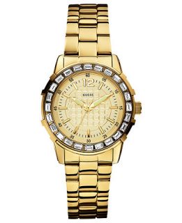 GUESS Watch, Womens Gold Tone Stainless Steel Bracelet 36mm U0018L2