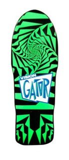 Vision Mark Rogowski Gator 2 Skateboard Deck Black Green