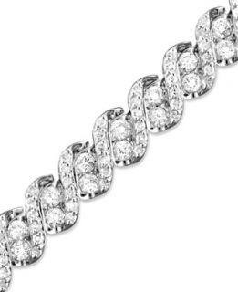 Diamond Bracelet, 14k White Gold Diamond Twist (5 ct. t.w.)