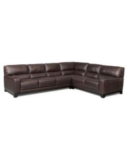 Leather Sectional Sofa, 3 Piece (Sofa, Corner Unit and Loveseat) 128