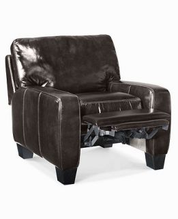 Hampton Leather Recliner Chair, 36W X 39D X 37H   furniture   