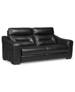 Judson Leather Reclining Sofa, Dual Power Recliner 84W x 38D x 39H