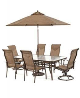 Oasis Outdoor Patio Furniture, 10 Piece Set (84 x 42 Dining Table, 4