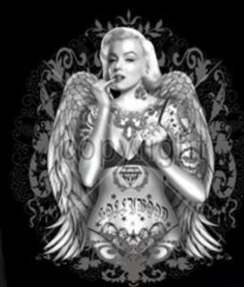 Marilyn Monroe Angel T Shirt Wings Diamond Biker Ride Funky Cool Retro