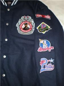Mens Negro League Baseball Wool Blend Jacket 3XL