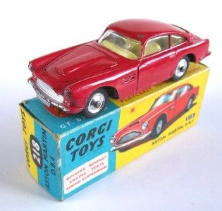 Corgi 218 Aston Martin DB4 Red RARE 1963 Superb