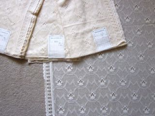 Vintage Pure Coton Cottage Lace Curtain Panels Marthe